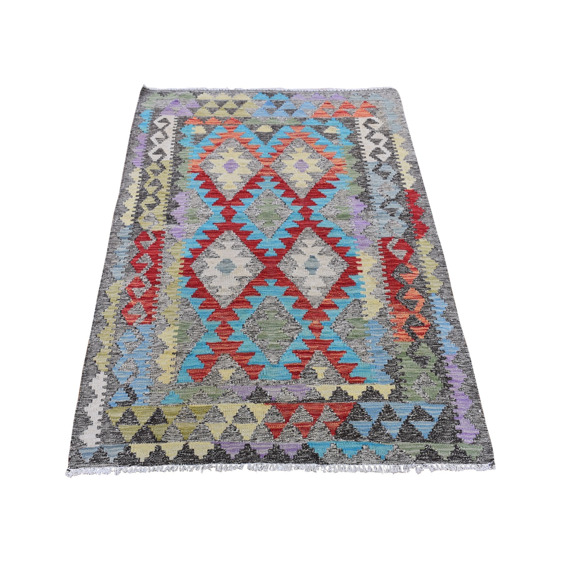 Traditional Wool Hand-Woven Area Rug 3'2